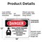 Signmission Inhalation Hazard Vapors Toxic Danger Sign, Plastic, 18in W x 12in L, 2PK OS-2PACK-DS-P-1218-L-1375 - alternate 2
